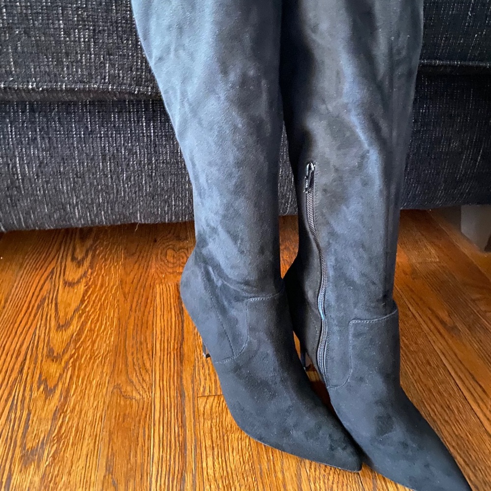 Black over the knee boots